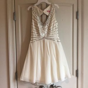 Gorgeous white sequin clad dress